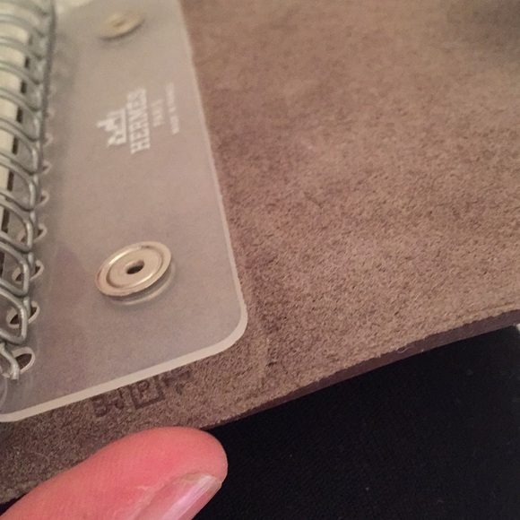 Hermès mini notebook - new pebbled Leather - gray - Picture 6 of 6